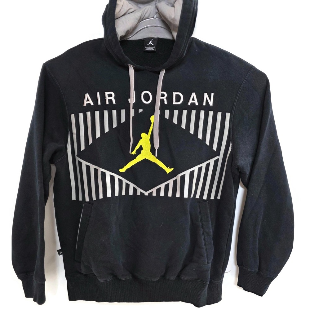 Air Jordan Hoodie Mens Medium Black Pullover Jumpman Graphic Sweatshirt Nike